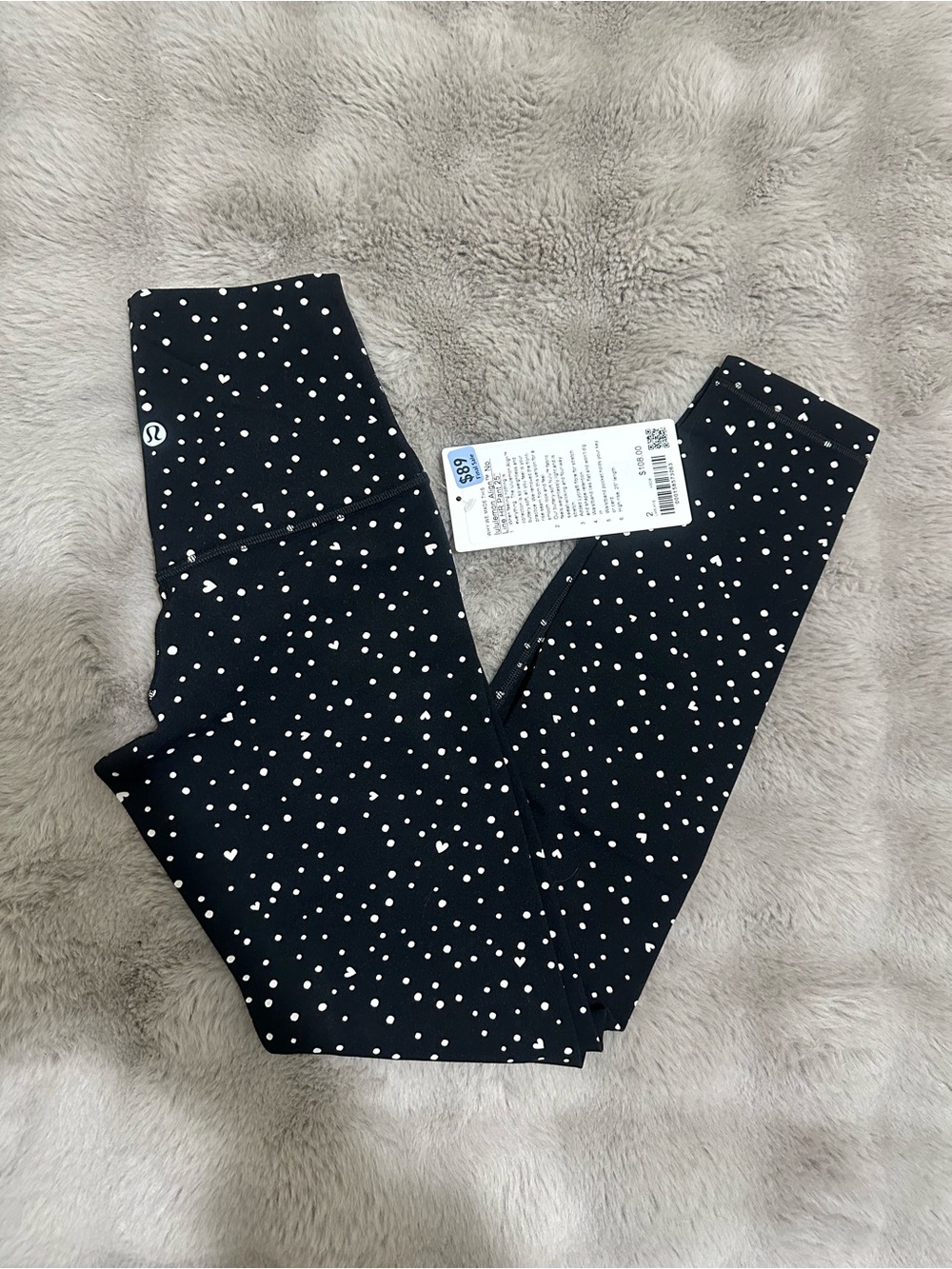 NWT lululemon Align™ No Line HR Pant 25" Size 2 Scattered Heart